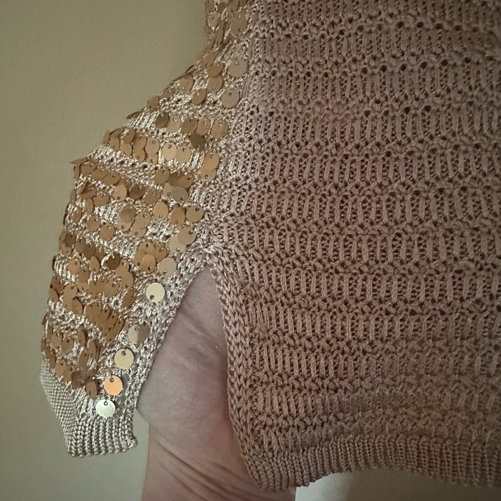 Boston Proper Sequin Gold Tank - Picture 4 of 4